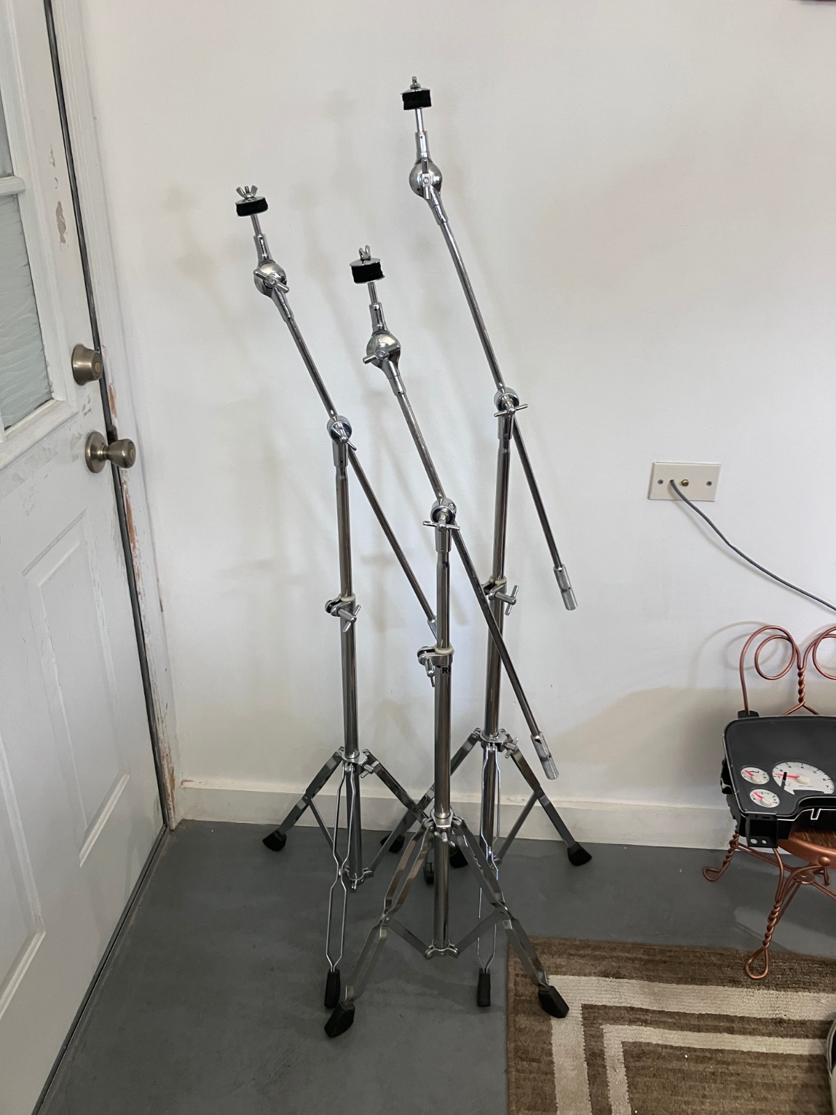 Vintage Double Braced Boom Cymbal Stand No Rust NICE!!