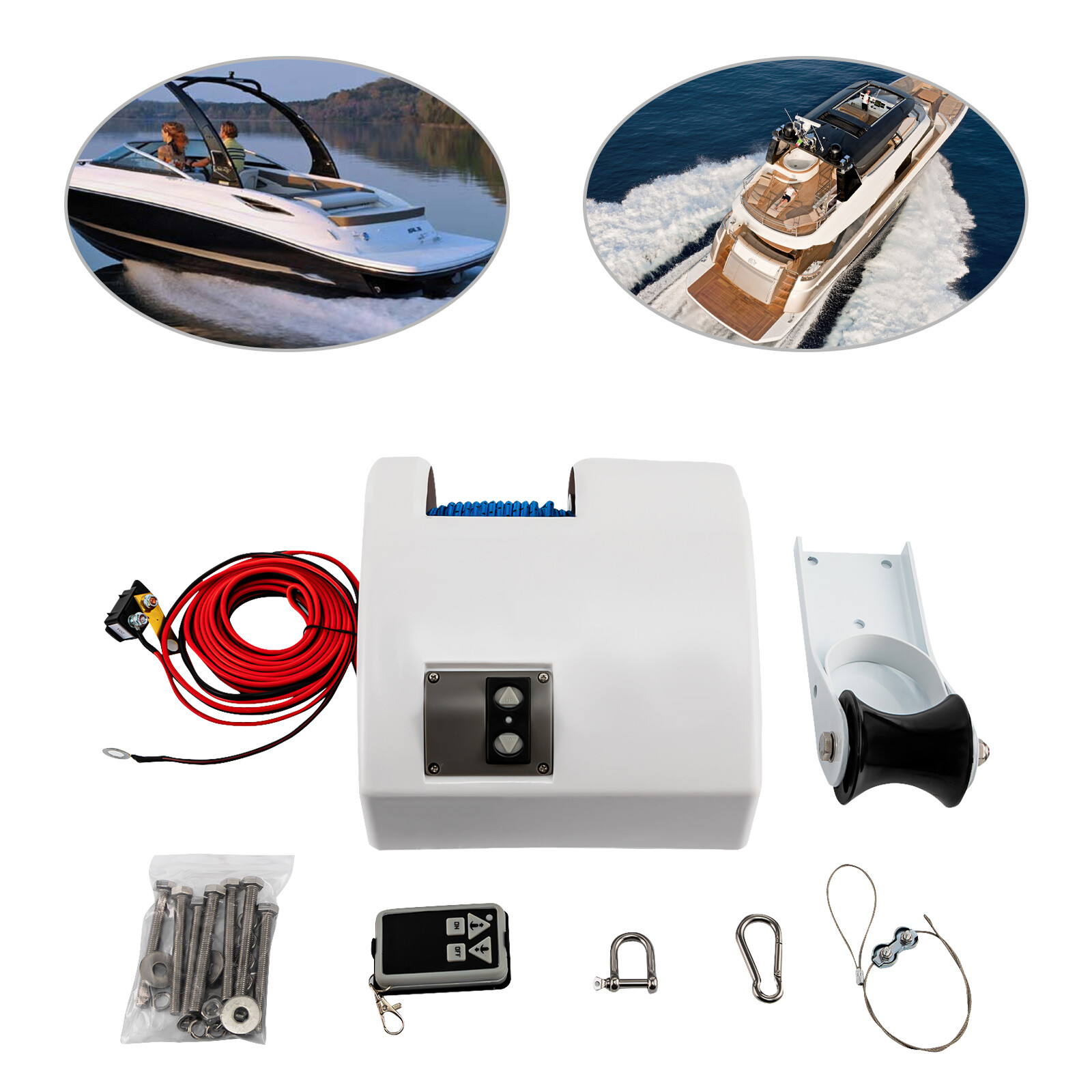 25LBS Saltwater Boat Marine Electric Windlass Anchor Winch with Wireless Remote