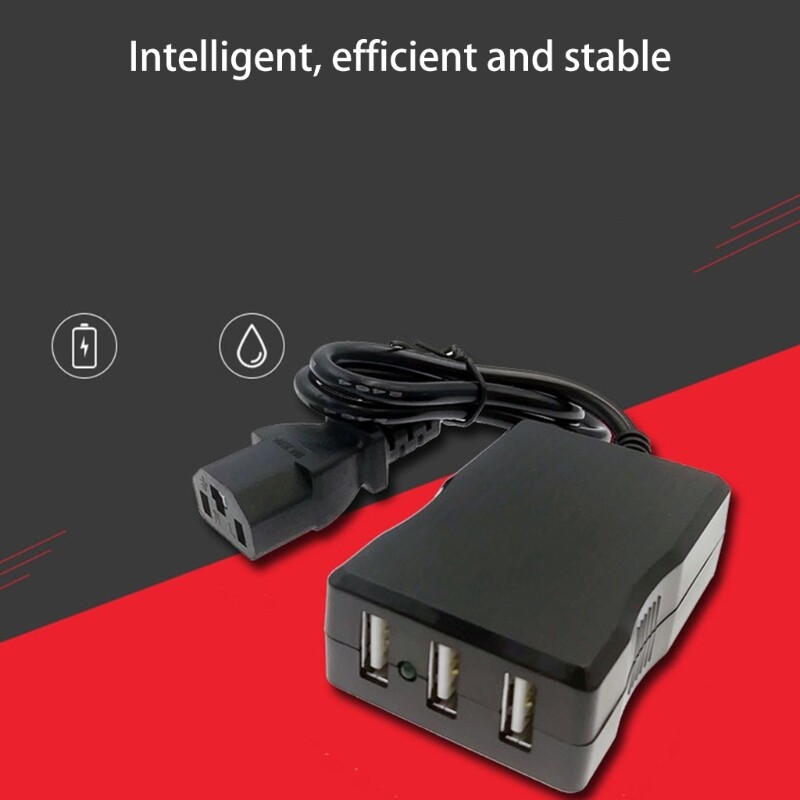 USB Power Adapter DC36V 48V 72V 120V to 5V 2.1A E-bike 3 Port Charging Converter