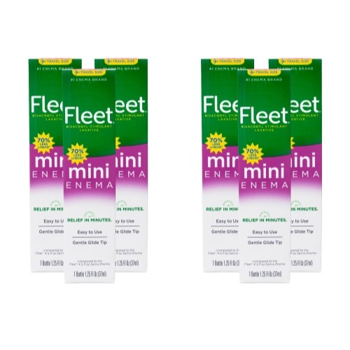 6 Pack Fleet Bisacodyl Enema, Ready To Use - 1.25 Oz
