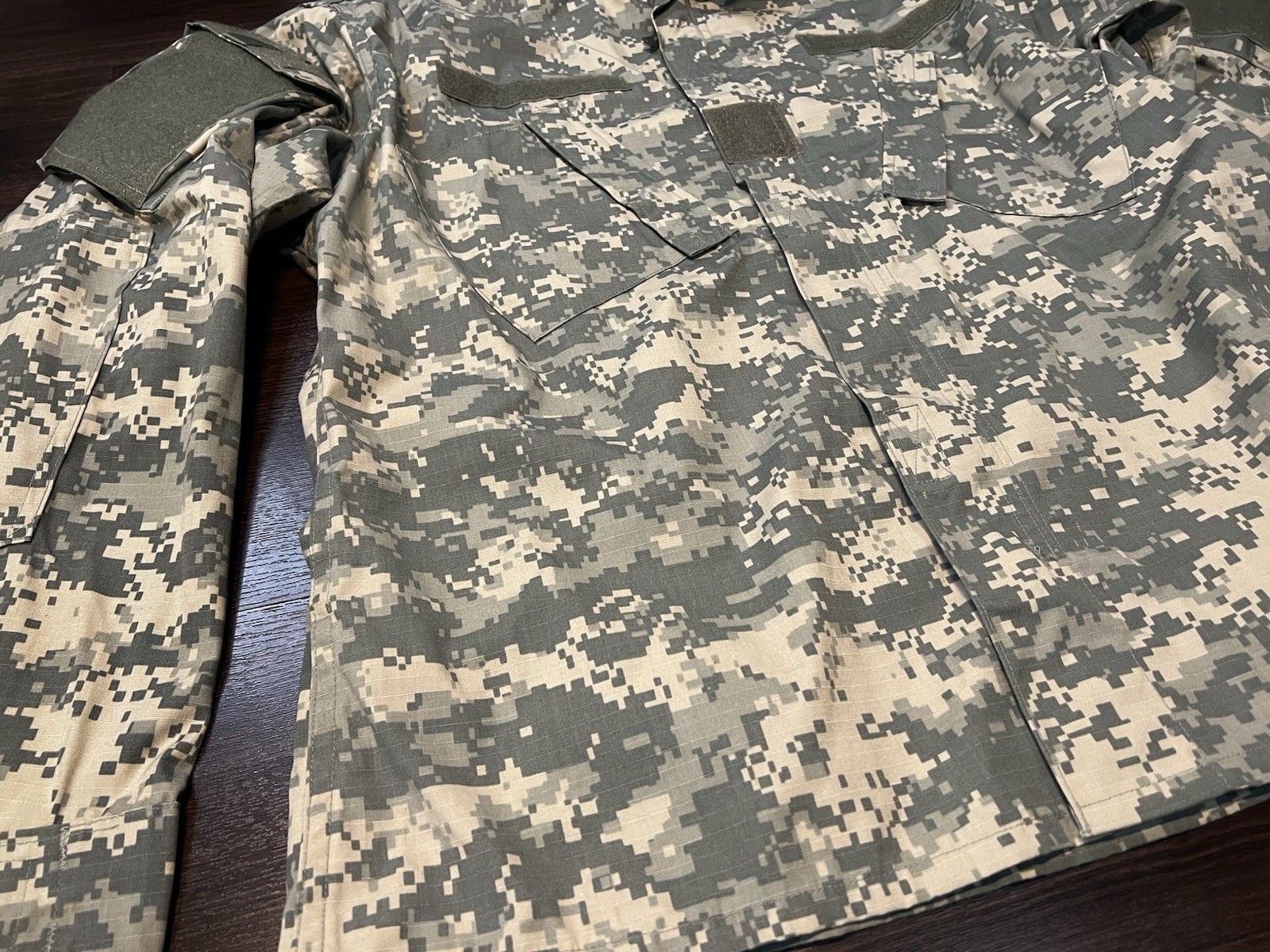 PROPPER INTERNATIONAL ACU COMBAT TOP LARGE REGULAR RIP STOP USED (C)