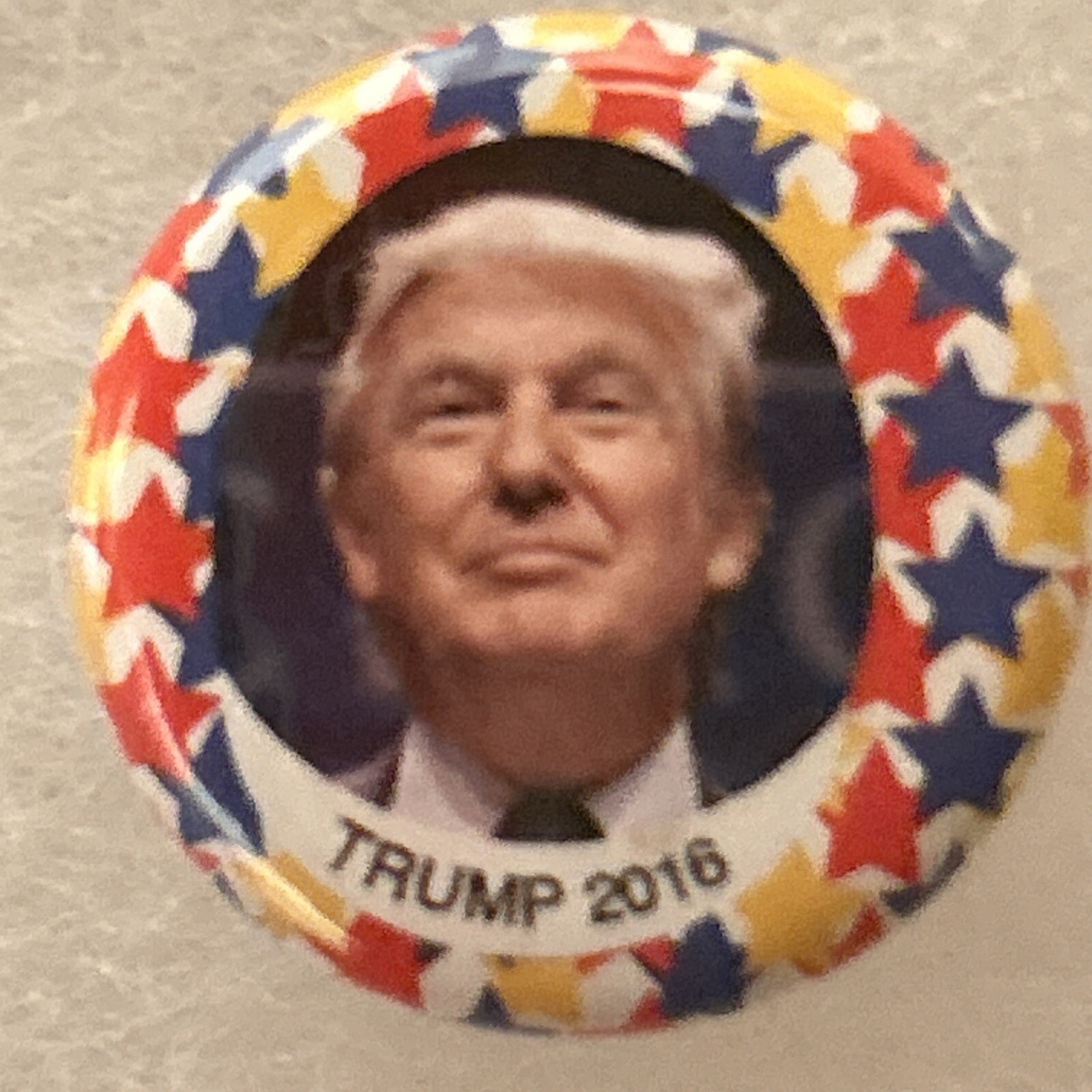 TRUMP 2016  7/8”  pinback button pin