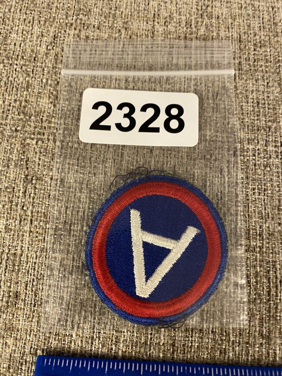 US Army 3rd Army Patch - Patton White A INV2328
