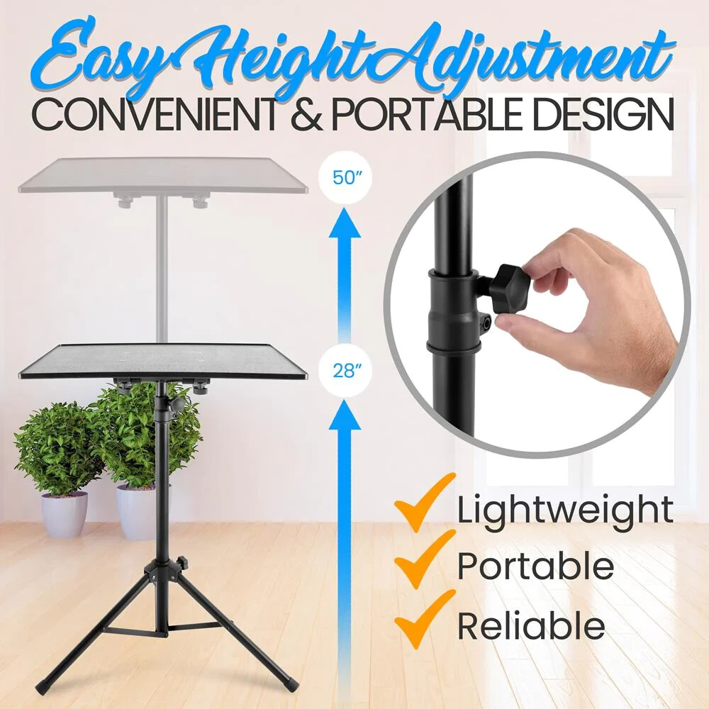 Pyle PLPTS2X2 Adjustable Tripod Mount Laptop / Device Stand - 2 Pack
