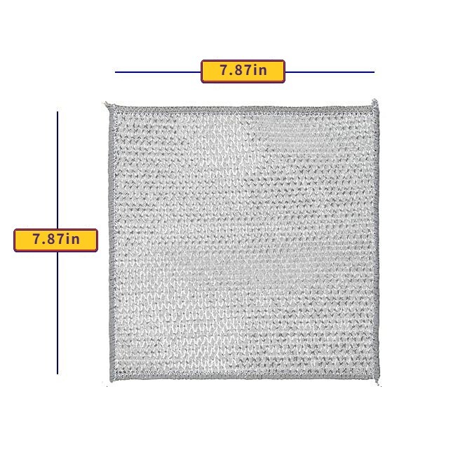 6 Pcs Multifunctional Non-Scratch Wire Dish Cloth Mesh Knit Cleaning Cloth