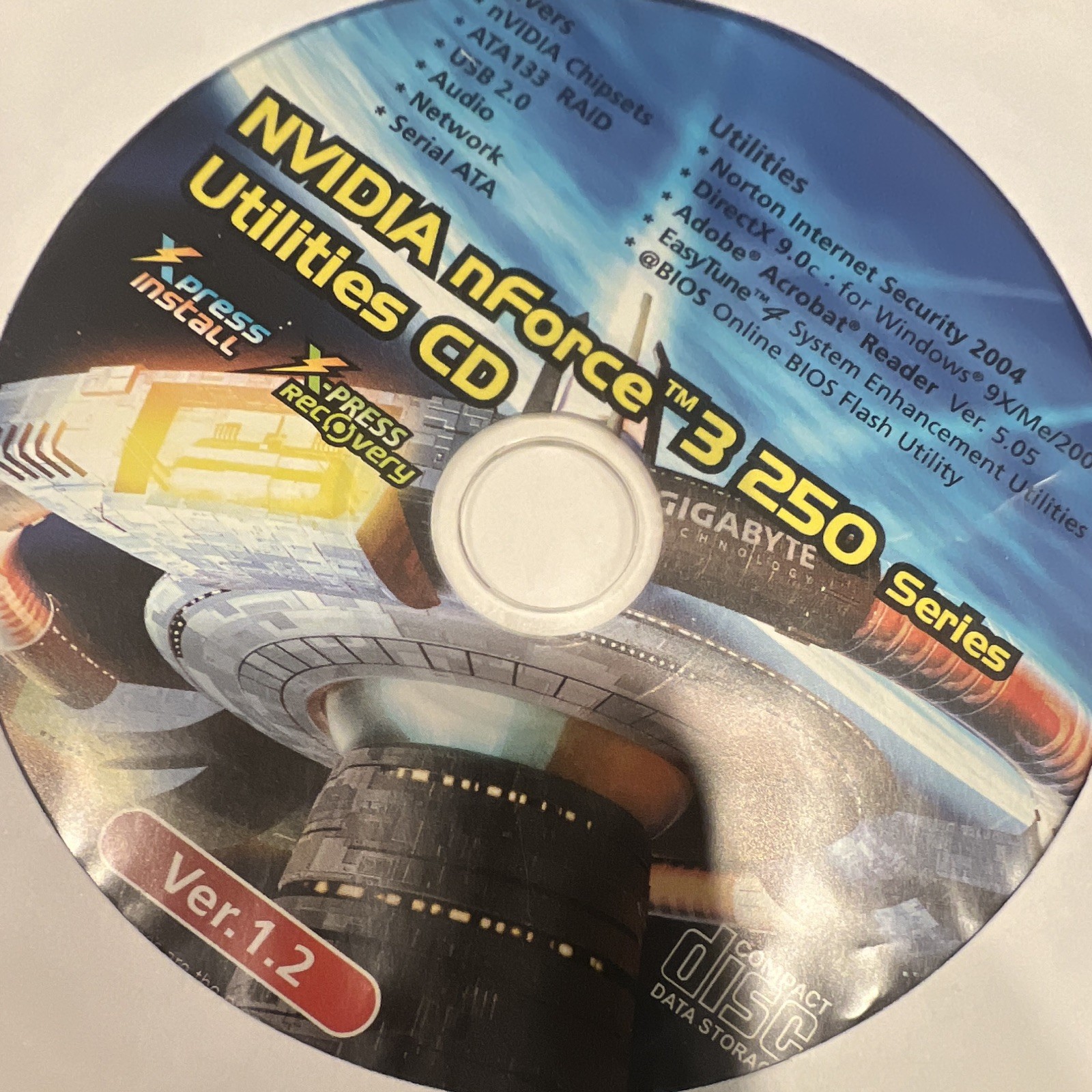 NVIDIA nForce3 250 Utilities CD v1.2 Driver & Utility Software Windows XP