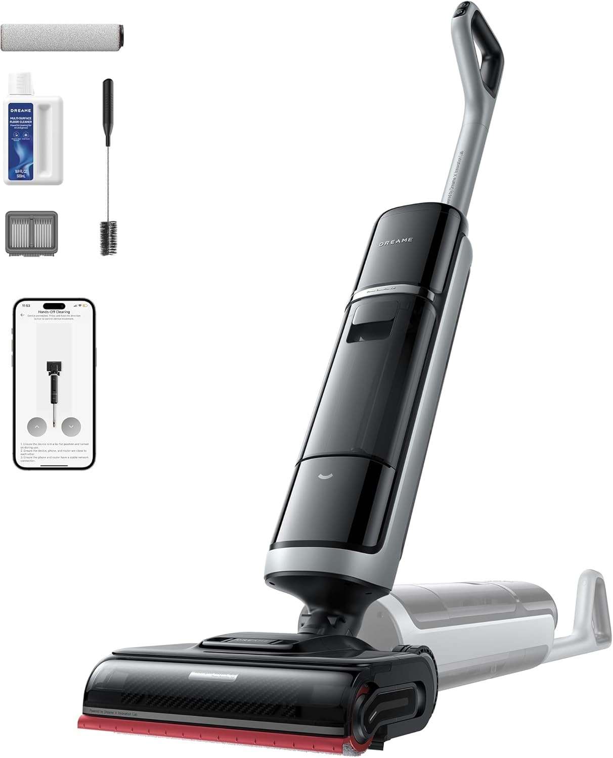 DREAME H15 Pro Heat 22KPa Suction 185°F Steam Wash GapFree AI Robotic Arm｜New