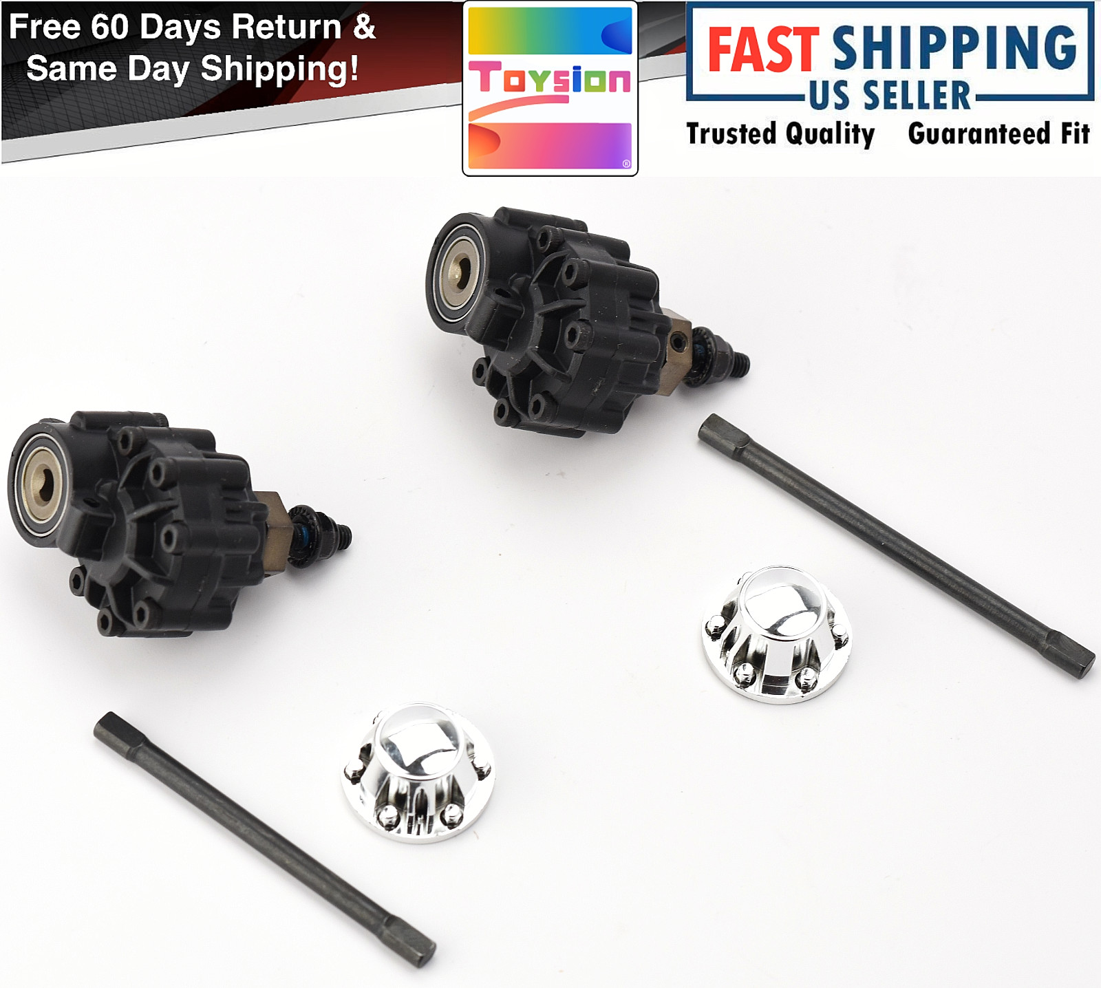 Fits Traxxas TRX-4 CHEVY K10 Rear PORTAL Housings Gears Stub Axles Shafts Nuts