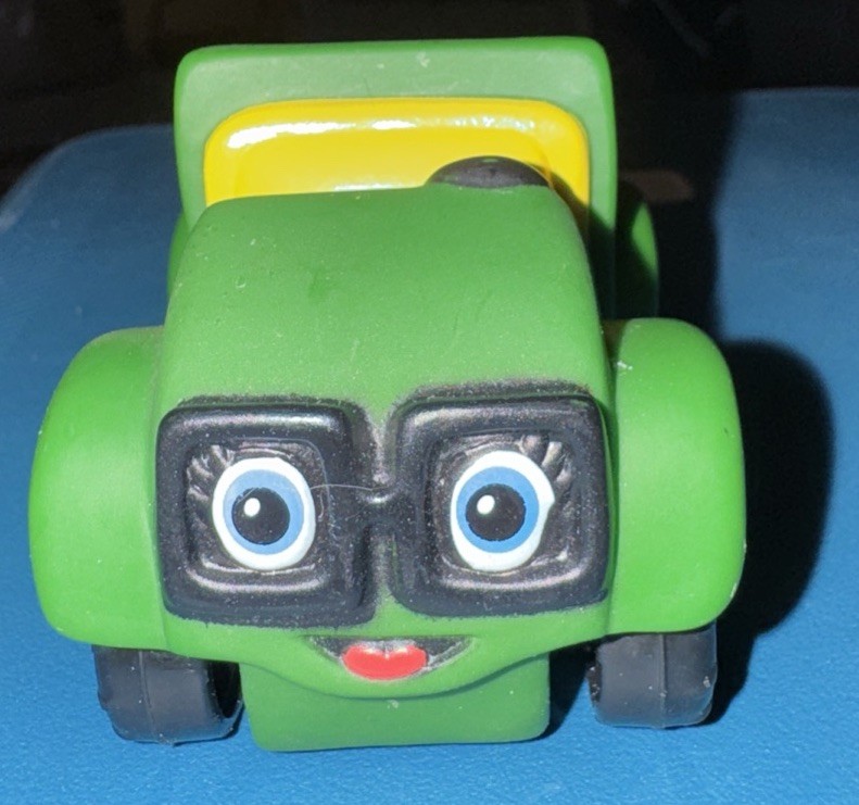 John Deere ERTL Allie Gator Farm Truck Plastic Vehicle Face Green Yellow EUC