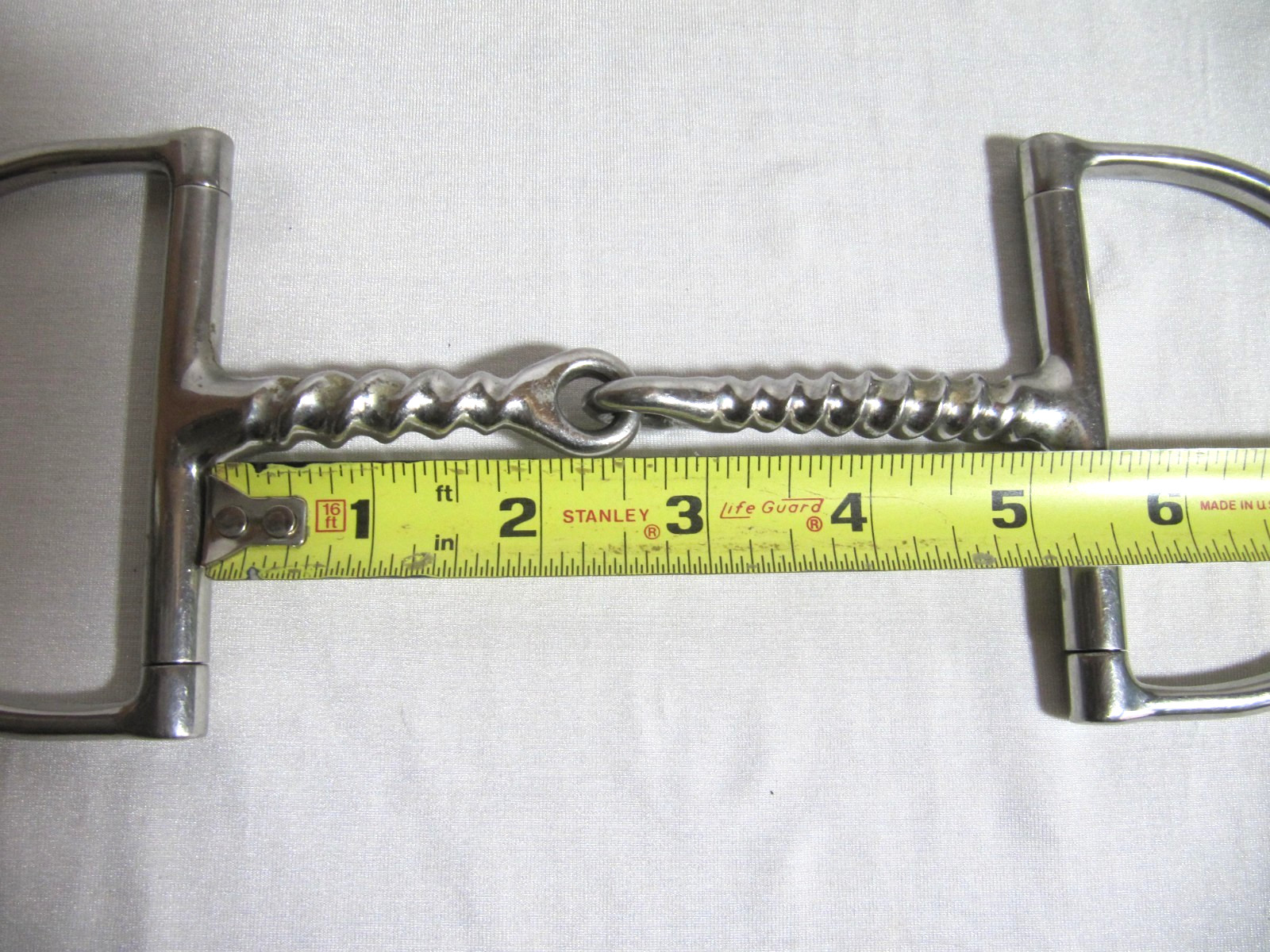 D-Ring Dee Ring English 5” Corkscrew Twisted Snaffle Bit