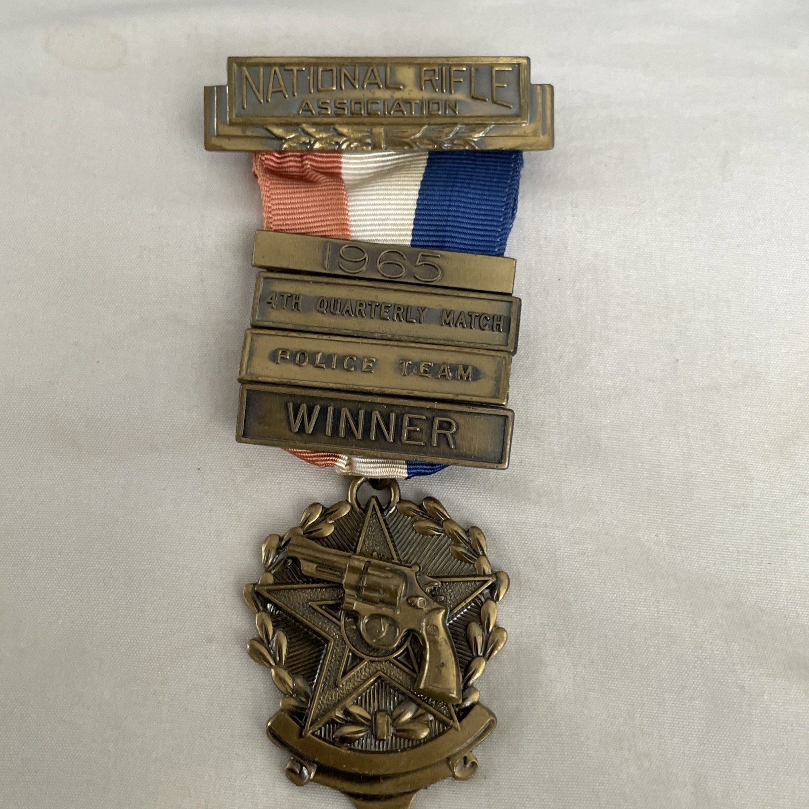 1965 NRA Police Team 4th Quarterly - First Place Team Award Medal