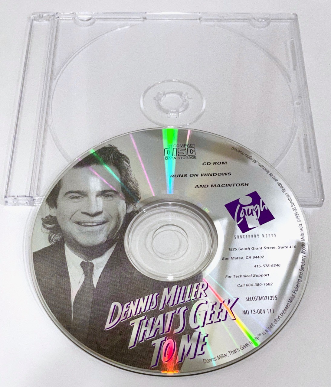Dennis Miller That's Geek to Me CD-ROM for Windows/Mac from 1995