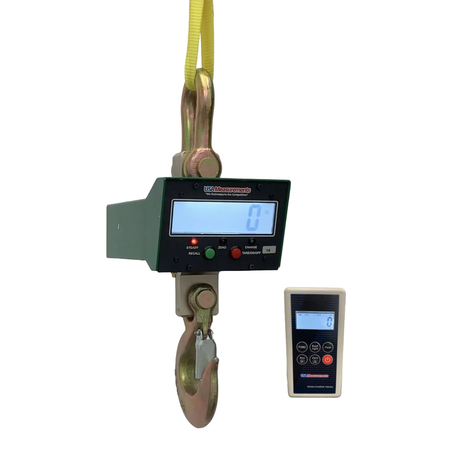 Wireless 6,000 lb Heavy Duty Crane Scale LCD with Calibration Certificate