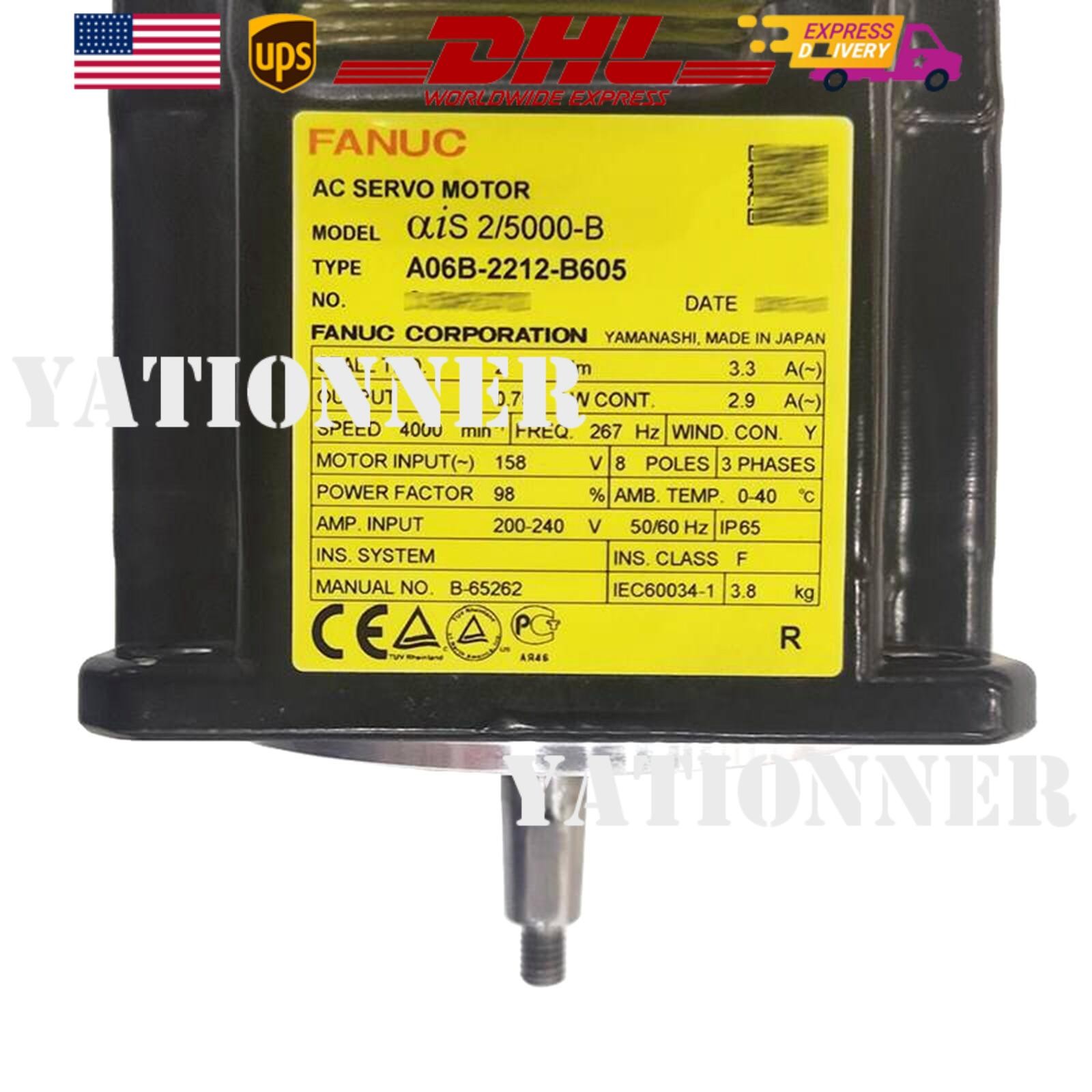 NEW FANUC A06B-2212-B605 Servo Motor