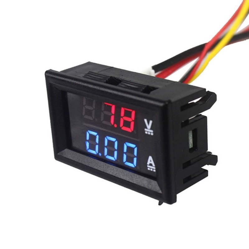 Precisions Two Digital Meter For Power 0-100V Voltages 10A Current