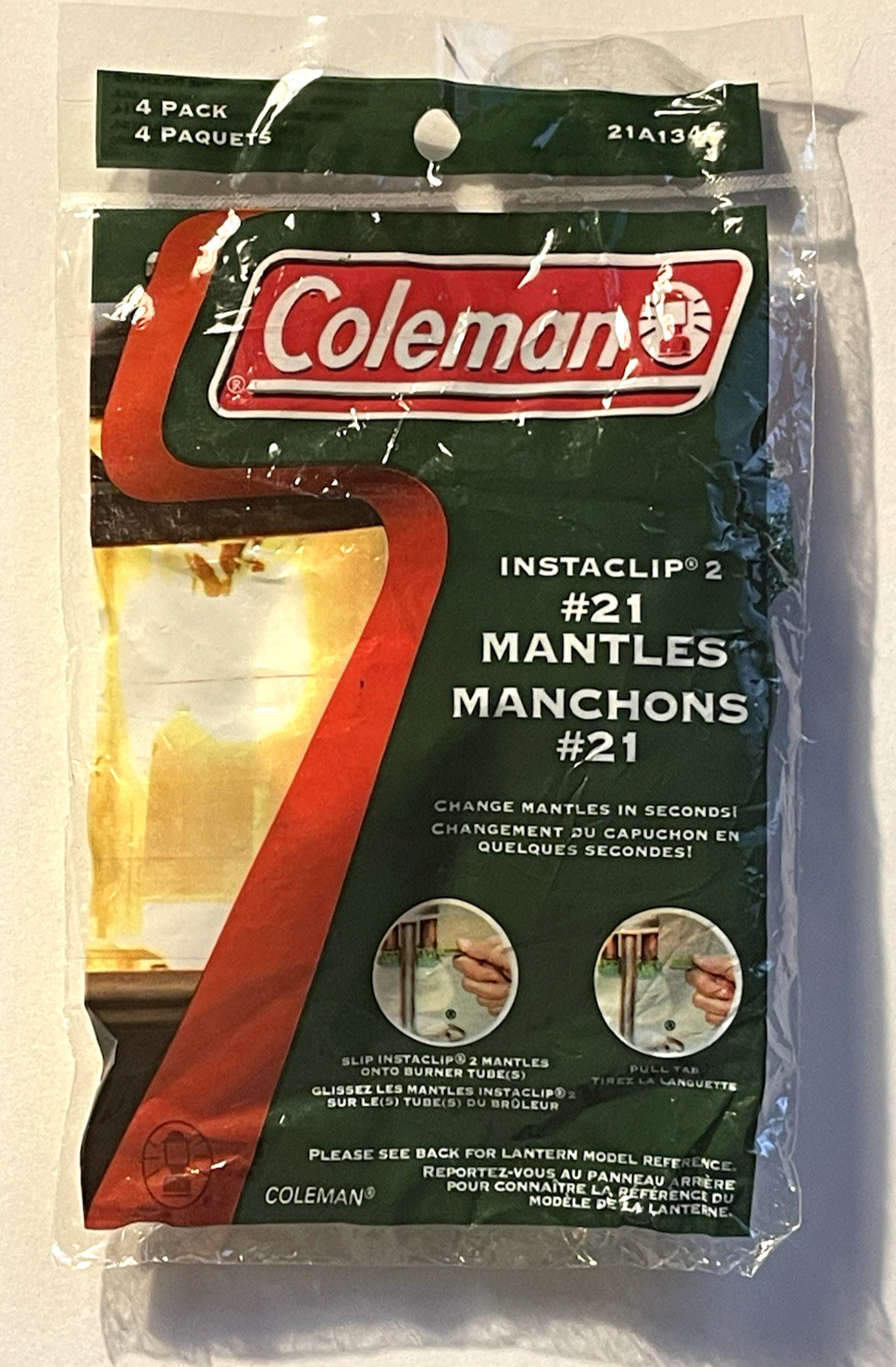 4 GENUINE COLEMAN INSTACLIP #21 LANTERN MANTLES 1 - 4 PACK FACTORY SEALED