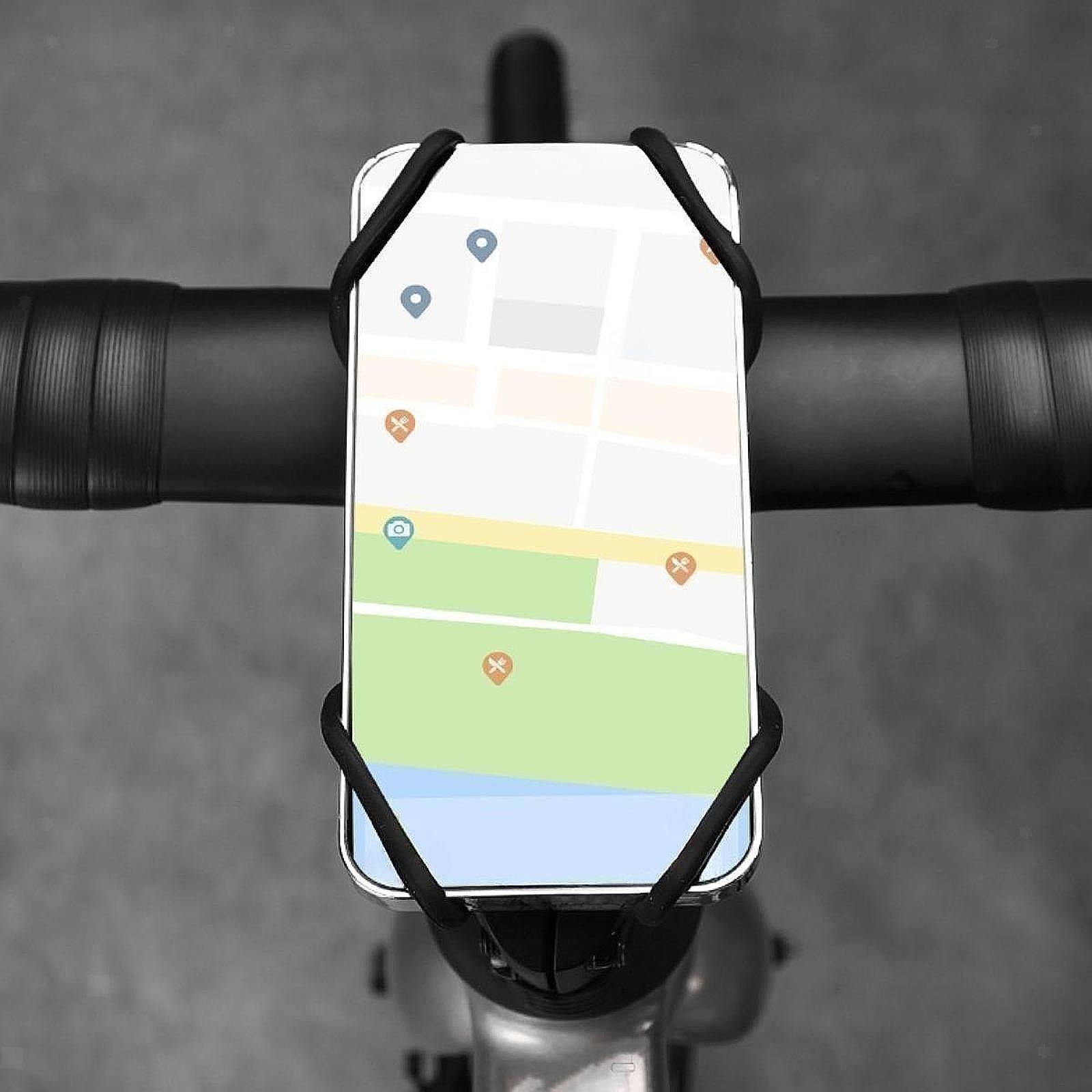 Mobile Phone Holder for Bike Silicone Cellphone Mount for Mountain Road Bike