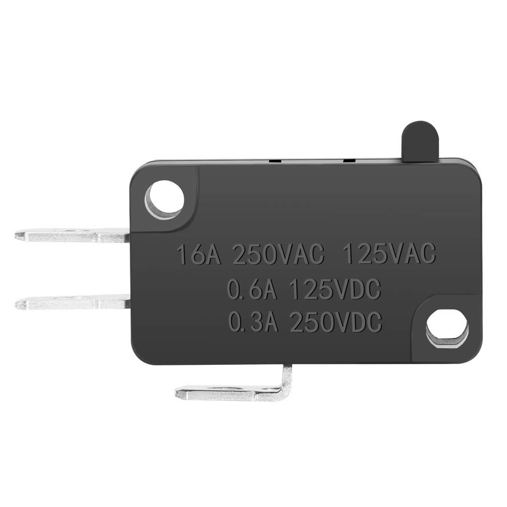 12Paack 125V / 250V 16A SPDT Botón De Acción a Presión Micro Interruptor Límite