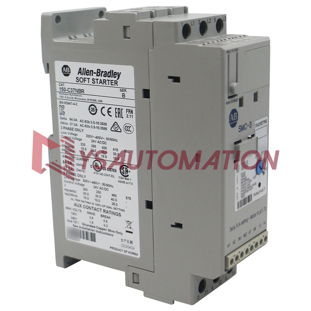 New Allen-Bradley 150-C37NBR SMC-3 37A Smart Motor Controller