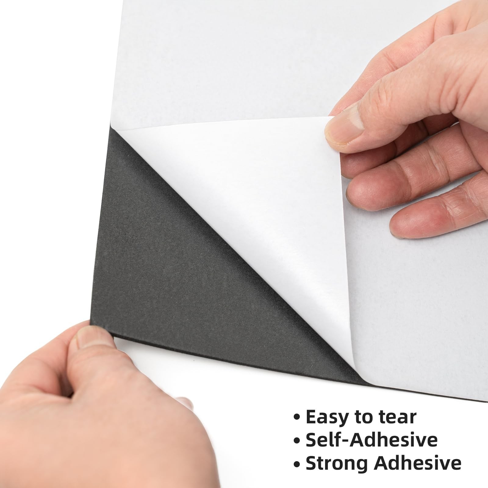MEARCOOH 20-Pack Self Adhesive Foam Sheets, Black 2mm 229 x 305 x 2 mm,