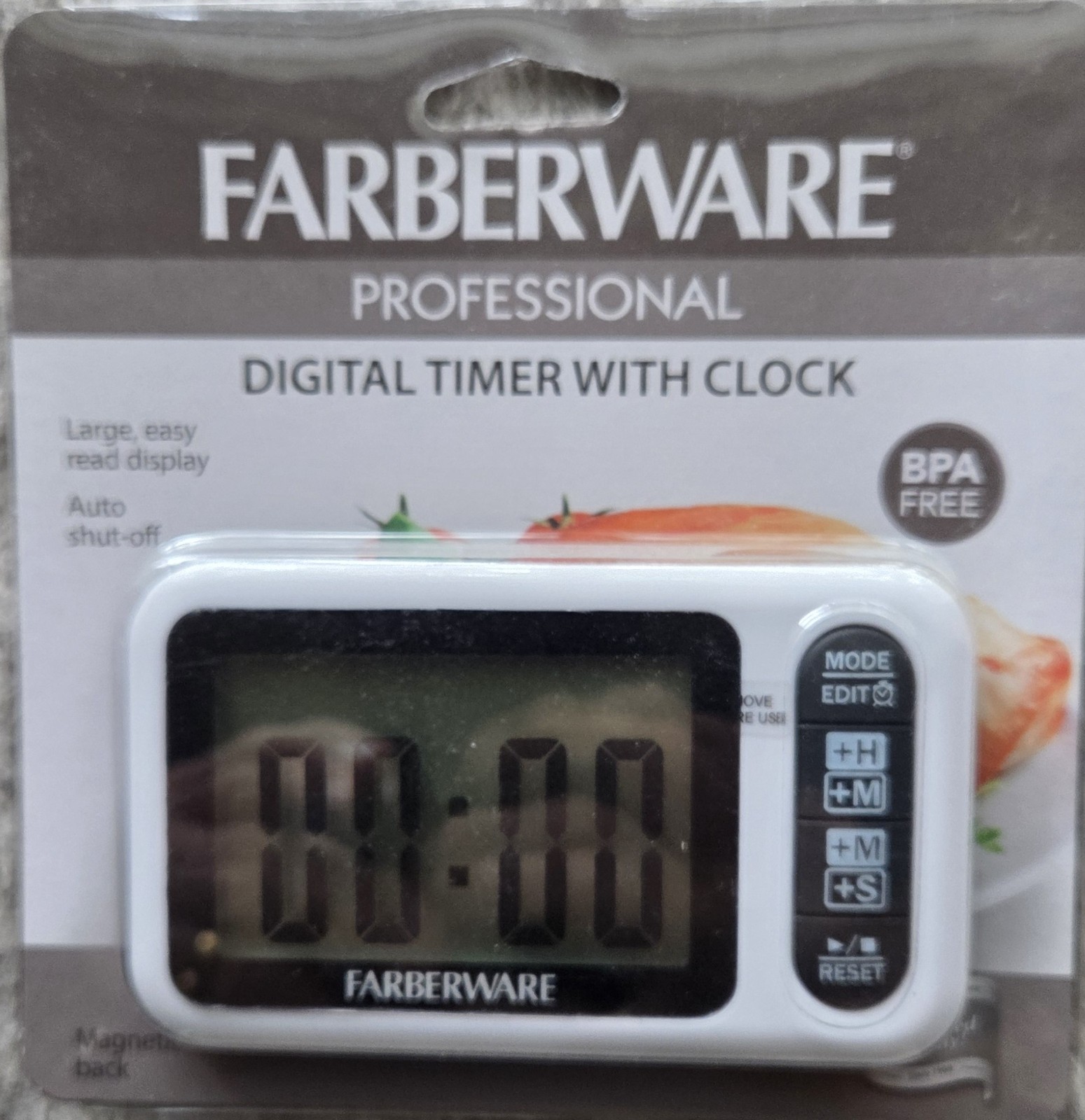 Farberware Professional Digital Timer with Clock NEW