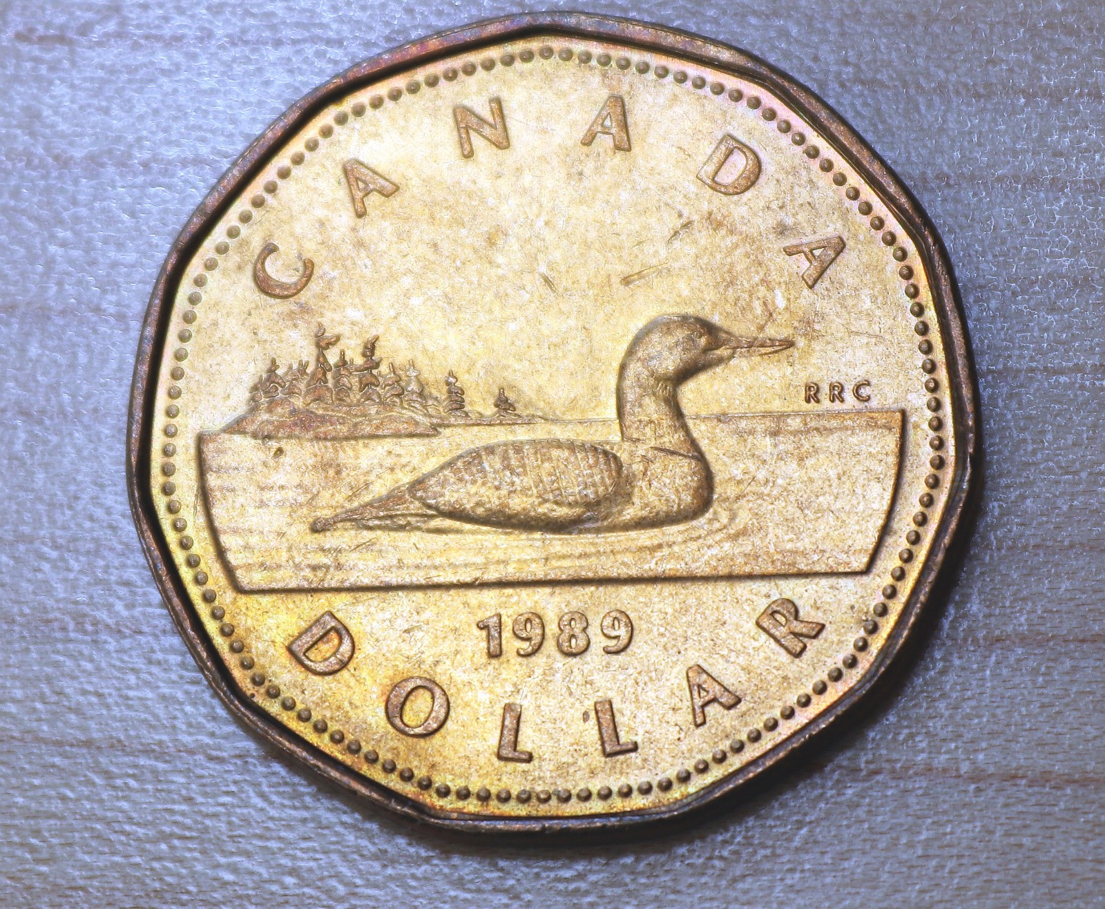 1989 Canada 1 Dollar Canadian Loon