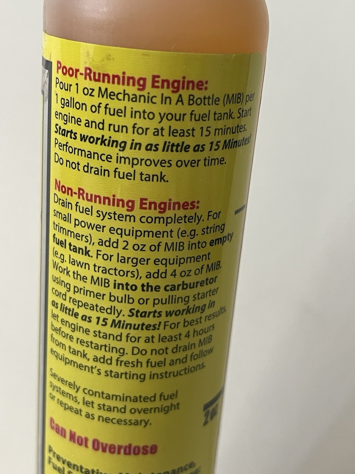 Lot of 12 B3C Fuel Solutions B3C 2-004 Mechanic In a Bottle Each 4 OZ. (118.3ML)