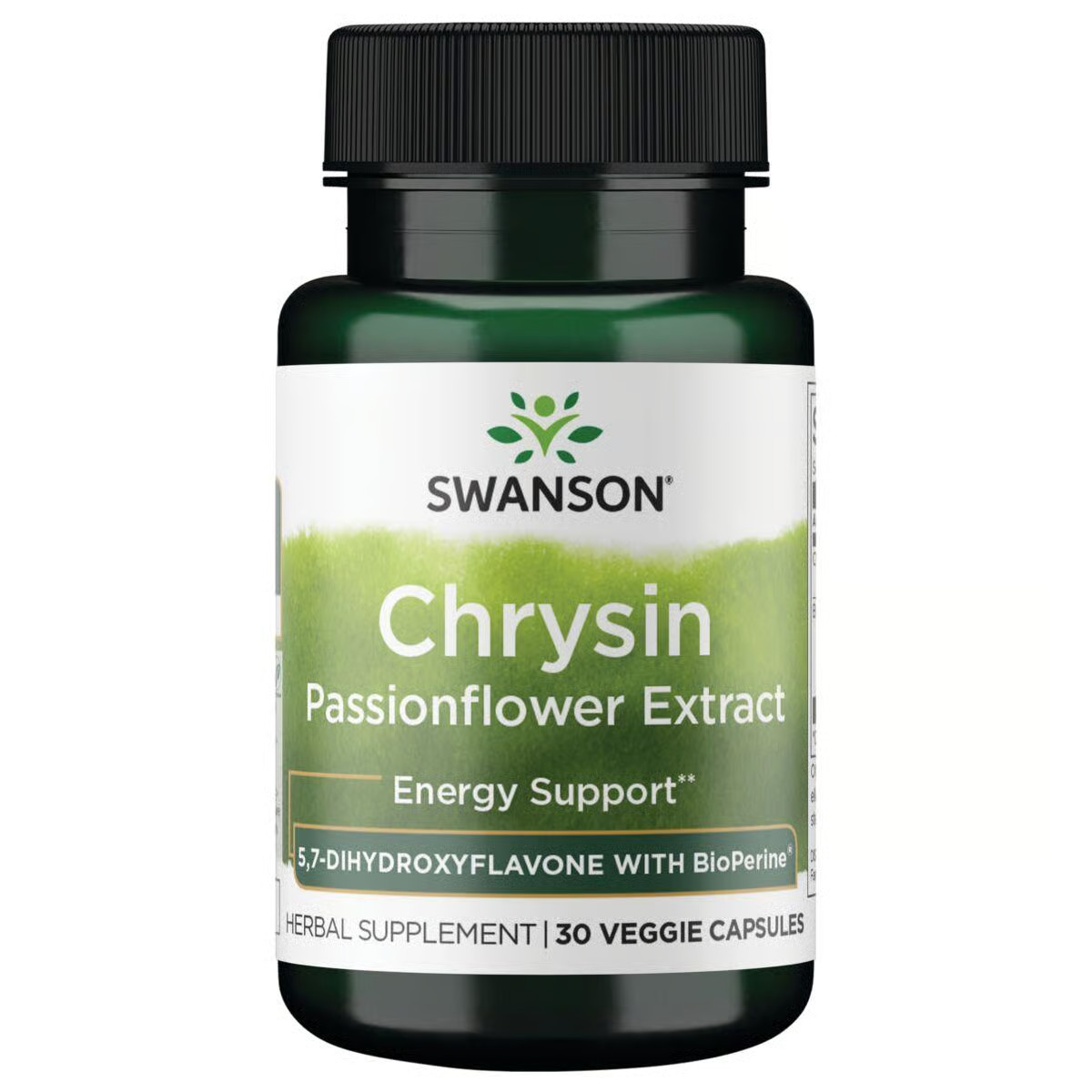 Swanson Chrysin Passion Flower Extract 30 Veggie Capsules