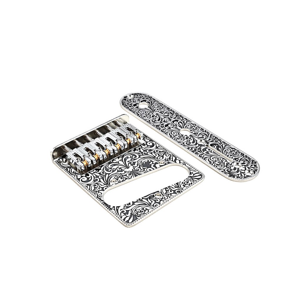 Roller Saddle Guitar Bridge Plate Sets for 6 String TL Tele Telecaster Replace