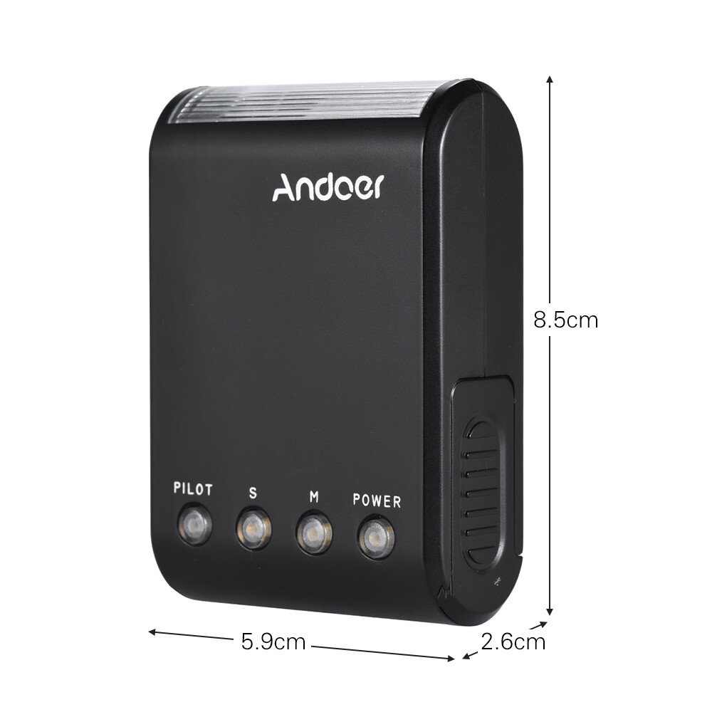 Andoer Portable Digital Mini Flash Speedlite for Nikon Canon Camera Camcorder
