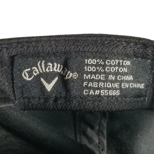 Callaway Black Golf Hat Cap Raised Embroidered Lettering Adjustable