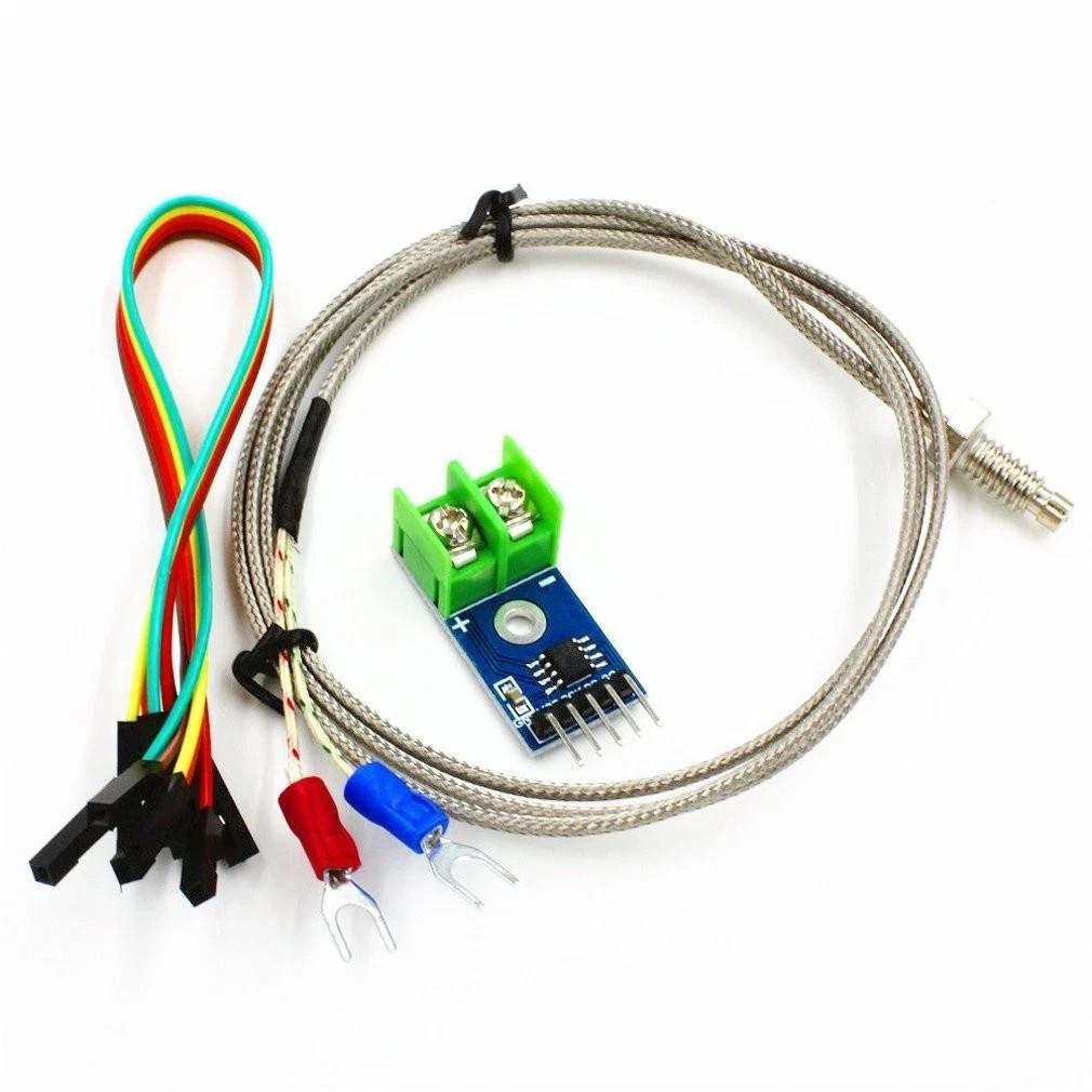 Hiletgo Dc 3-5v Max6675 Module + K Type Thermocouple Temperature Sensor...