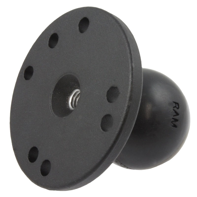 RAM-202U-MT1  RAM Round Plate with Ball & 5/16"-18 Threaded...