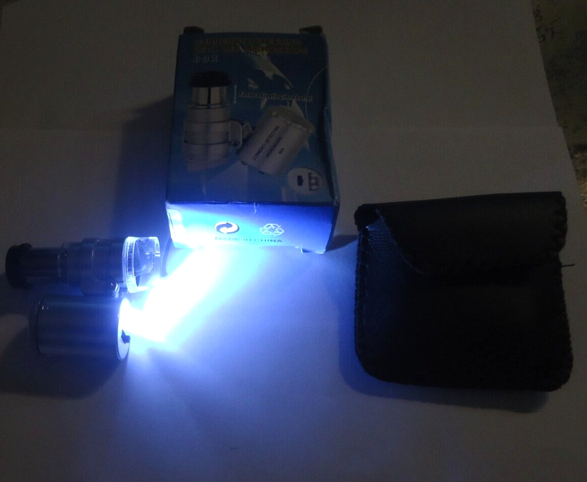 1- 60x microscope blue light white light with cases#1