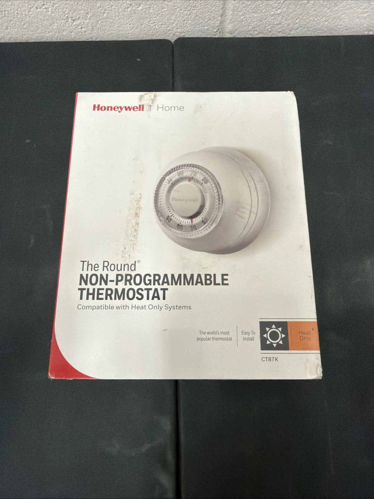 Honeywell CT87K The Round Non-Programmable Thermostat Heat Only New White OEM