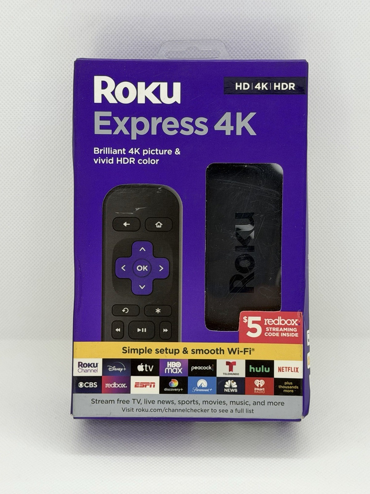 Roku Express 4K + Plus 2021 3941RW Streaming Media Player HD/4K/HDR New