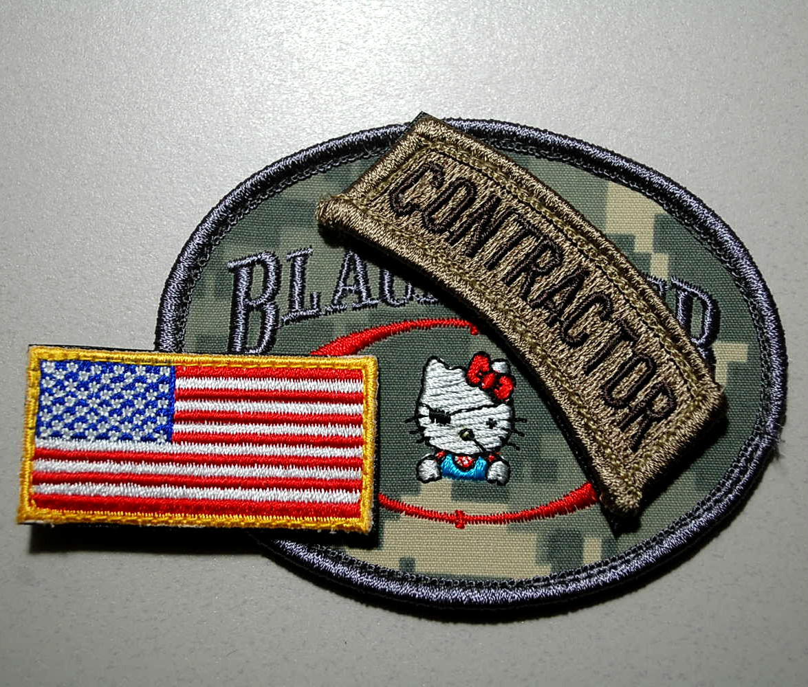 PRIVATE MILITARY CONTRACTOR PMC DIPLOMATIC SECURITY vêlkrö 3-PC SET: Hello Kitty