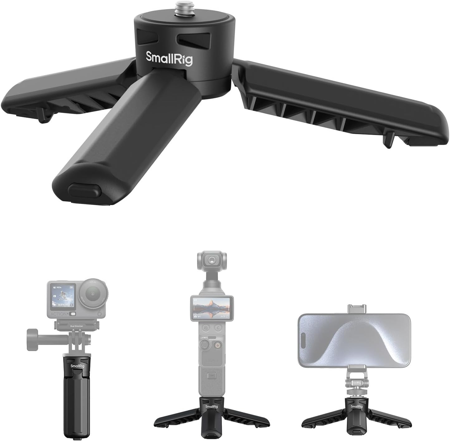 One-Touch Deploy Mini Tripod Small Grip for DJI Osmo Pocket 4P 4 3 /Action 6/5 P