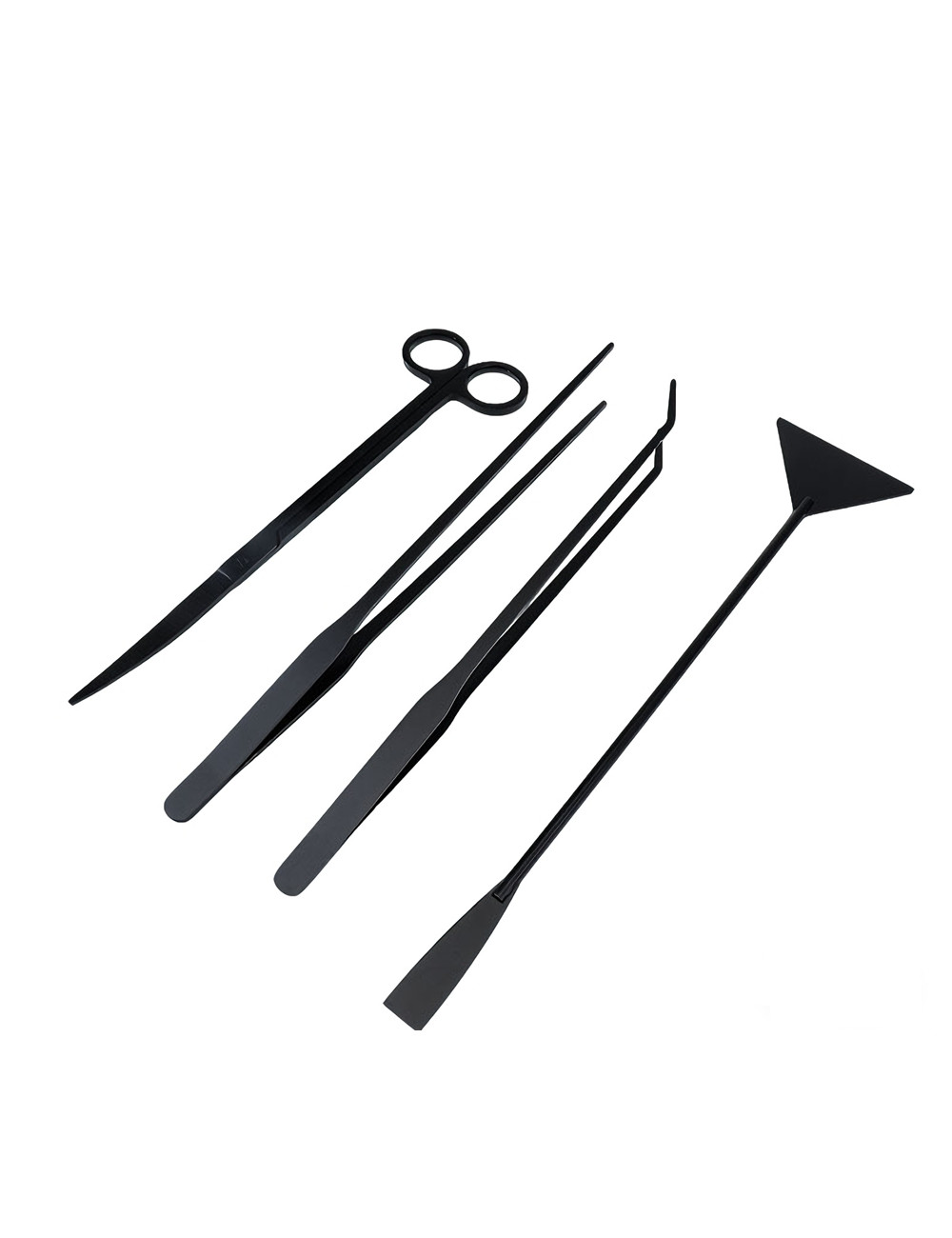 4Pcs Aquascaping Tools Kit, Long Stainless Steel Aquarium Plant Tools
