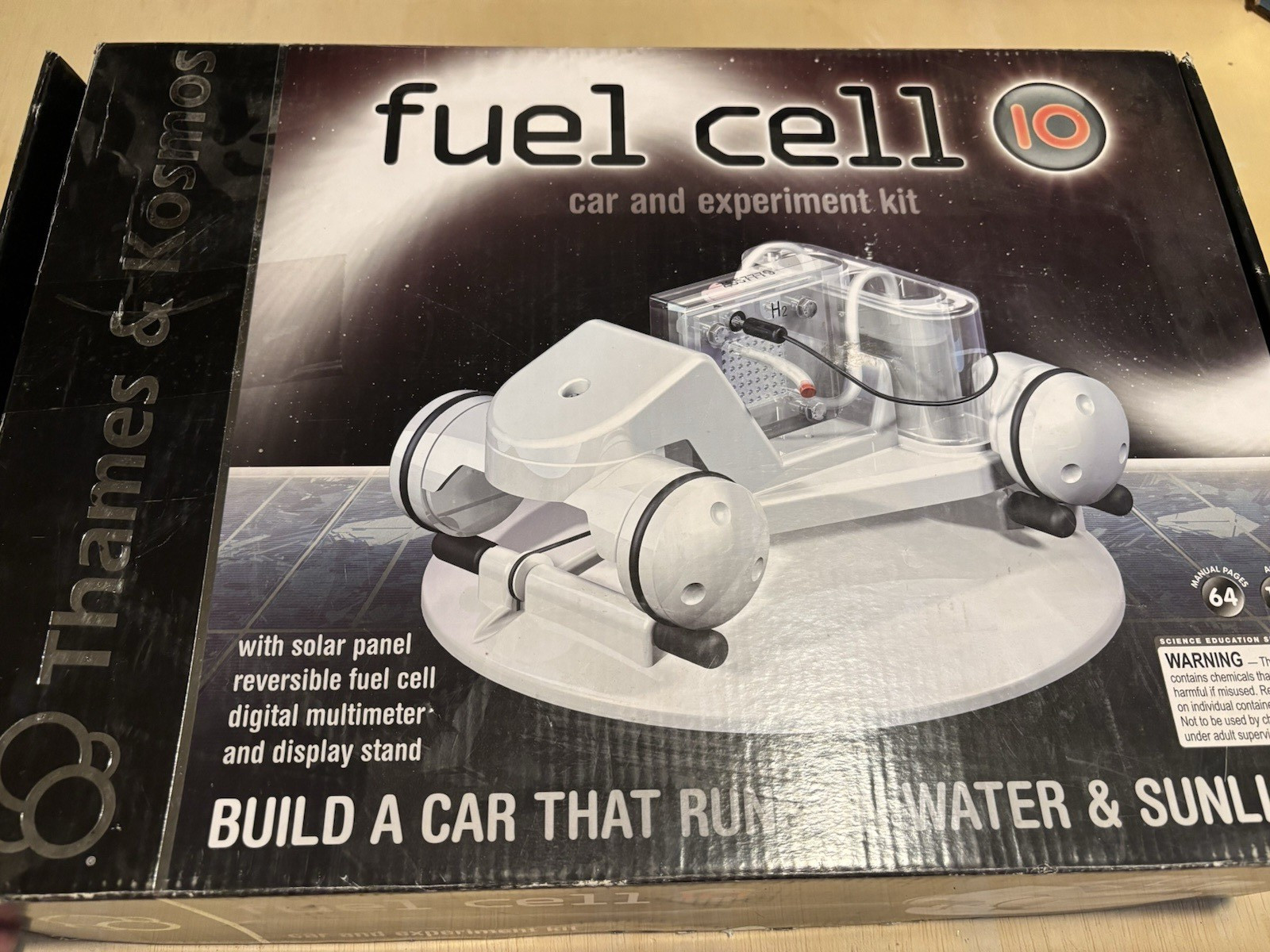 Thames & Kosmos Fuel Cell 10 Car And Experiment Kit - Box open, INNER KIT SEALED