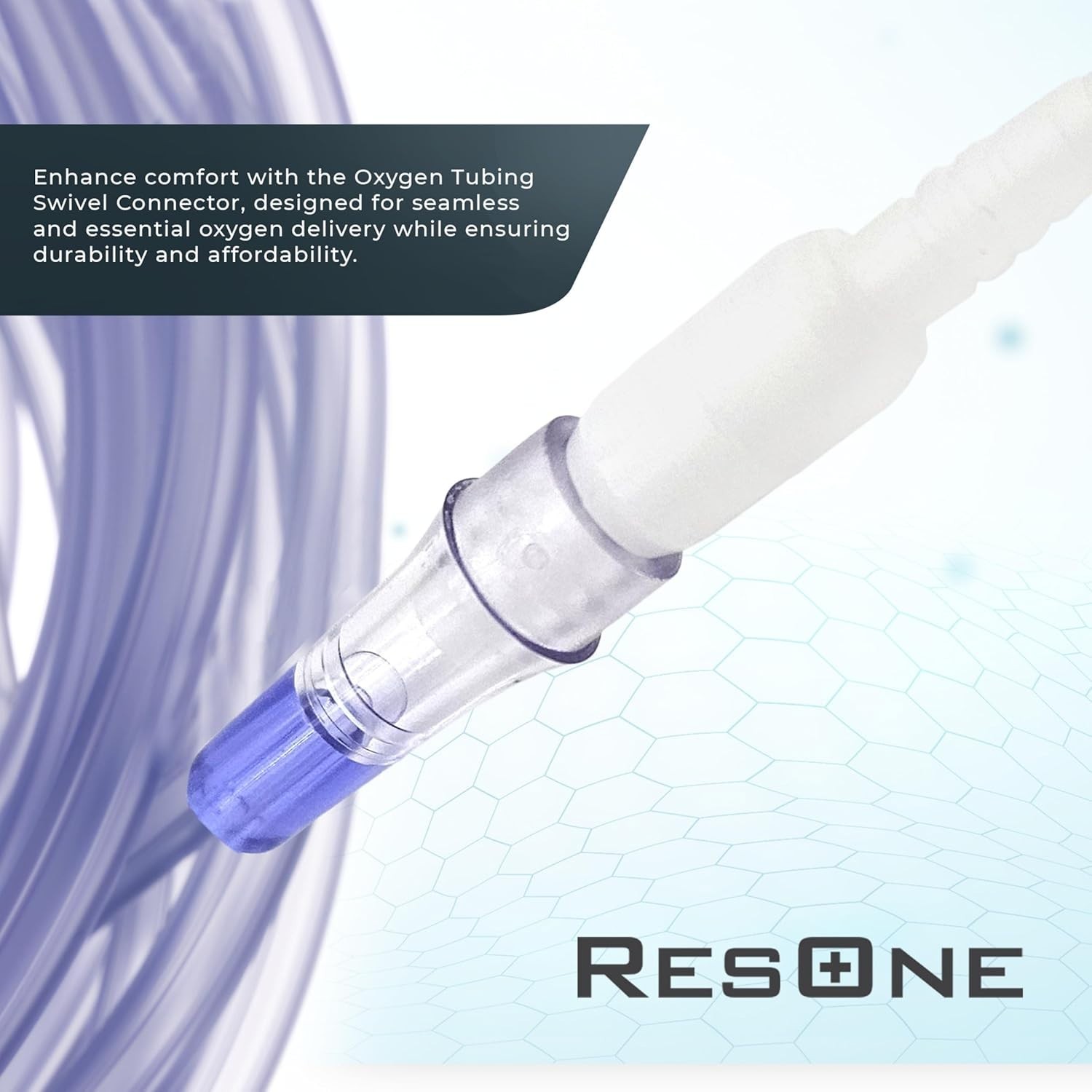 5 Pack Oxygen Tubing Swivel Connectors Cannula Hose Tube Oxygen Line Adapter NEW