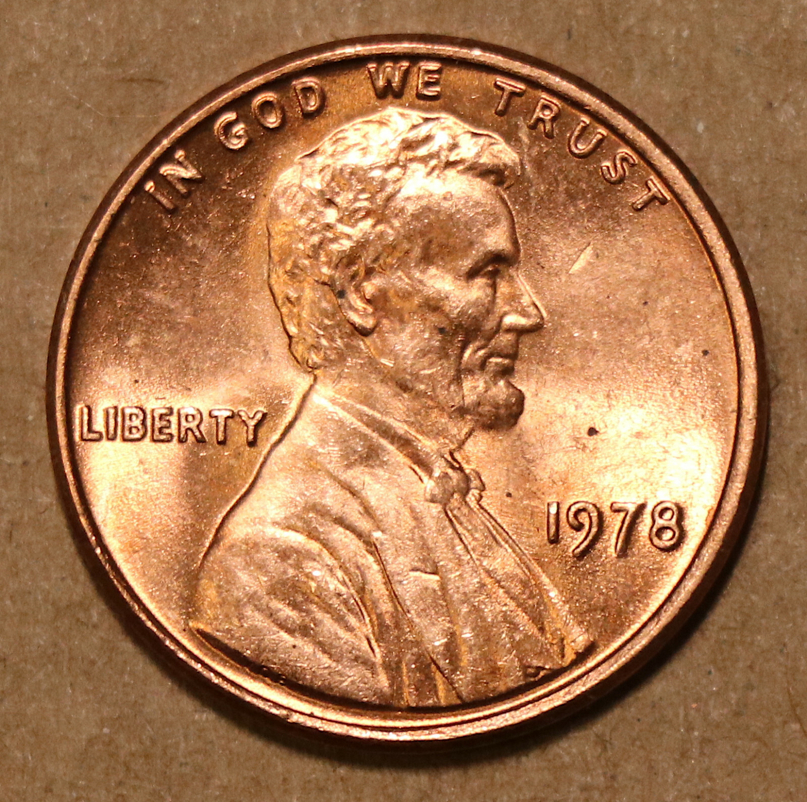 1978 Lincoln Memorial Cents  BU