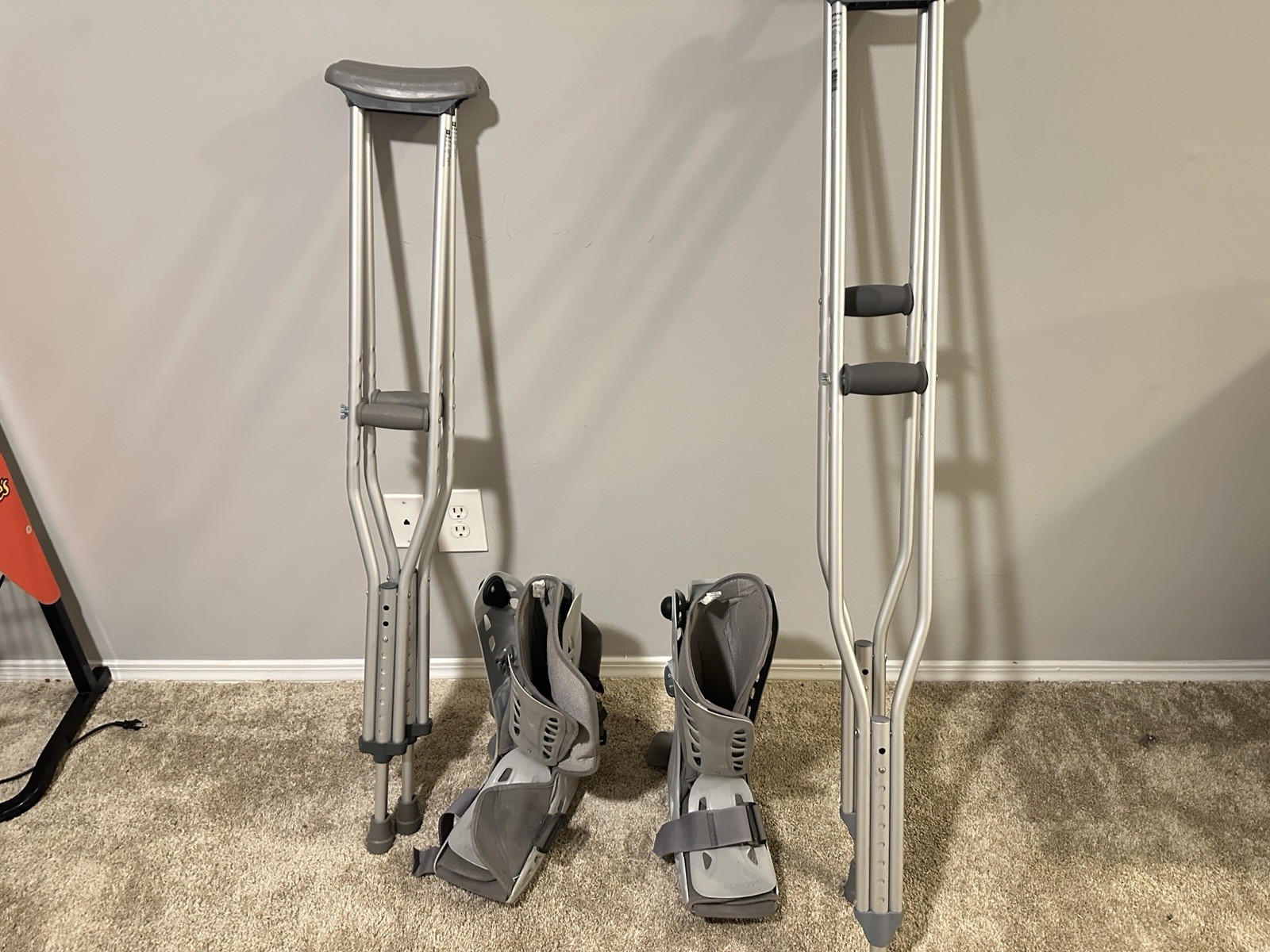 Medical Crutches And CAM boot Bundle