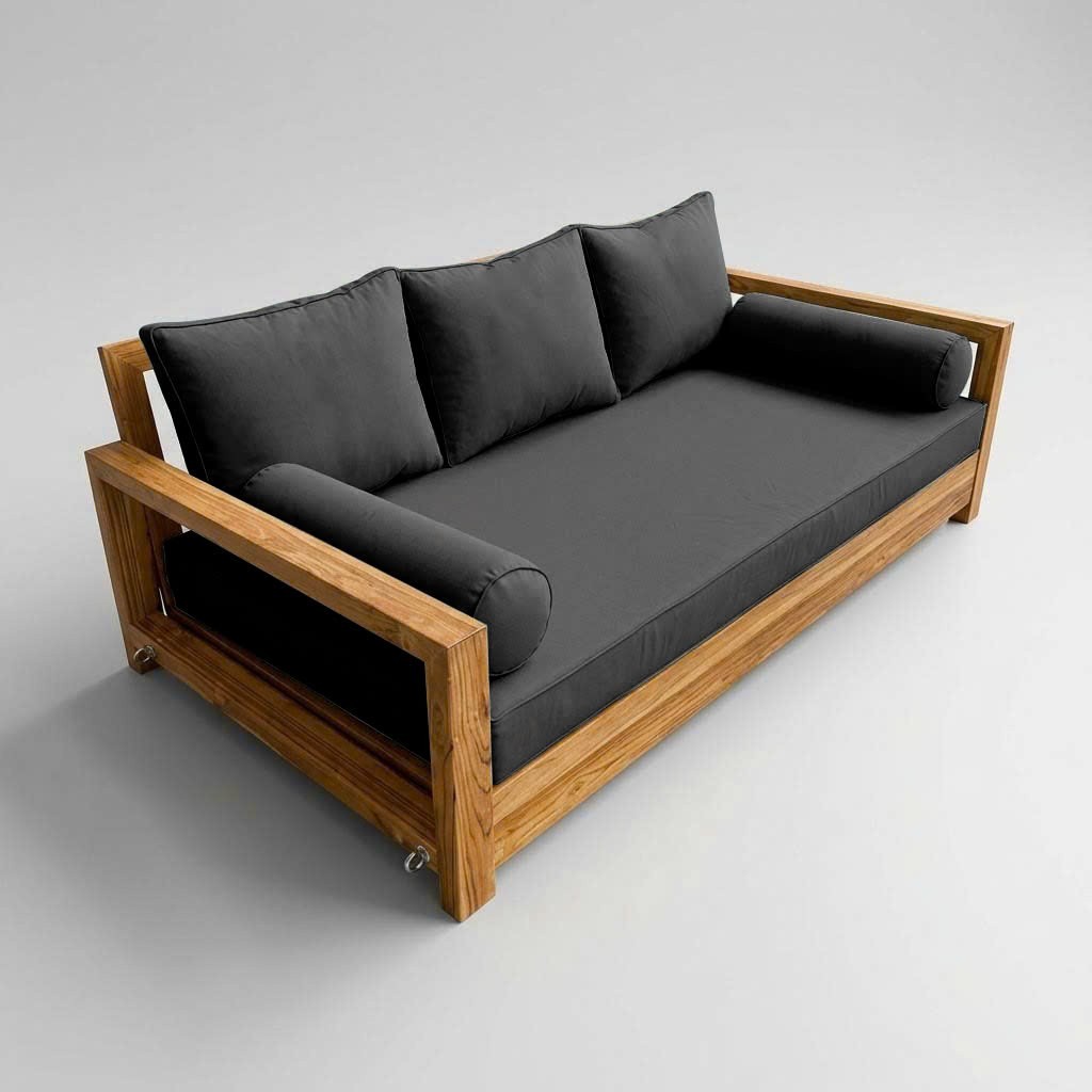 COVER ONLY STYLE 3 Mattress Pillow Daybed Porch Swing Pipe Trim Twin AD003