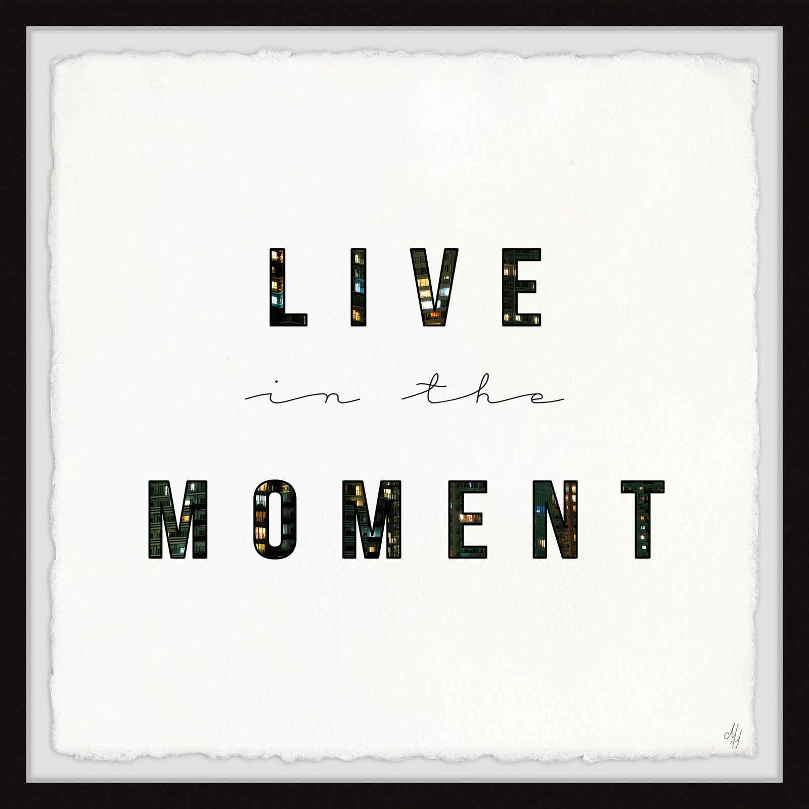 Marmont Hill Live in the Moment II Framed Painting Print 12x12
