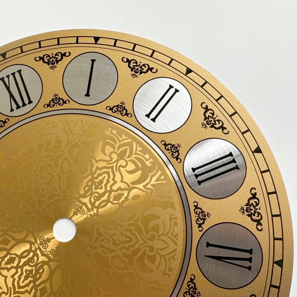 7 In Diameters 180mm Vintage Aluminium Metal Wall Clock-Dial Face Roman Numeral
