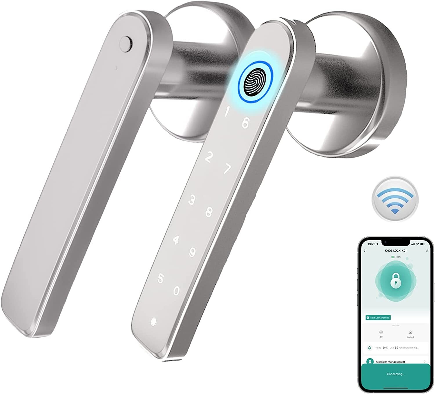 Fingerprint Door Lock Biometric Password Smart Door Lock Digital Keypad Lock