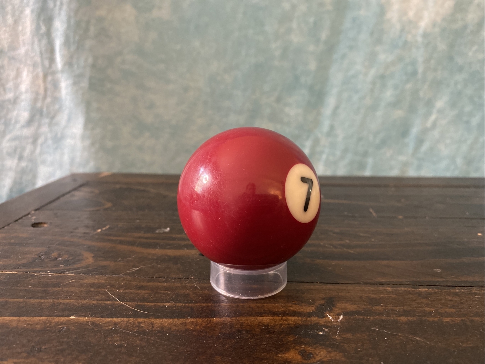 Vintage Number 7 Solid Maroon Replacement Pool Ball Billiard