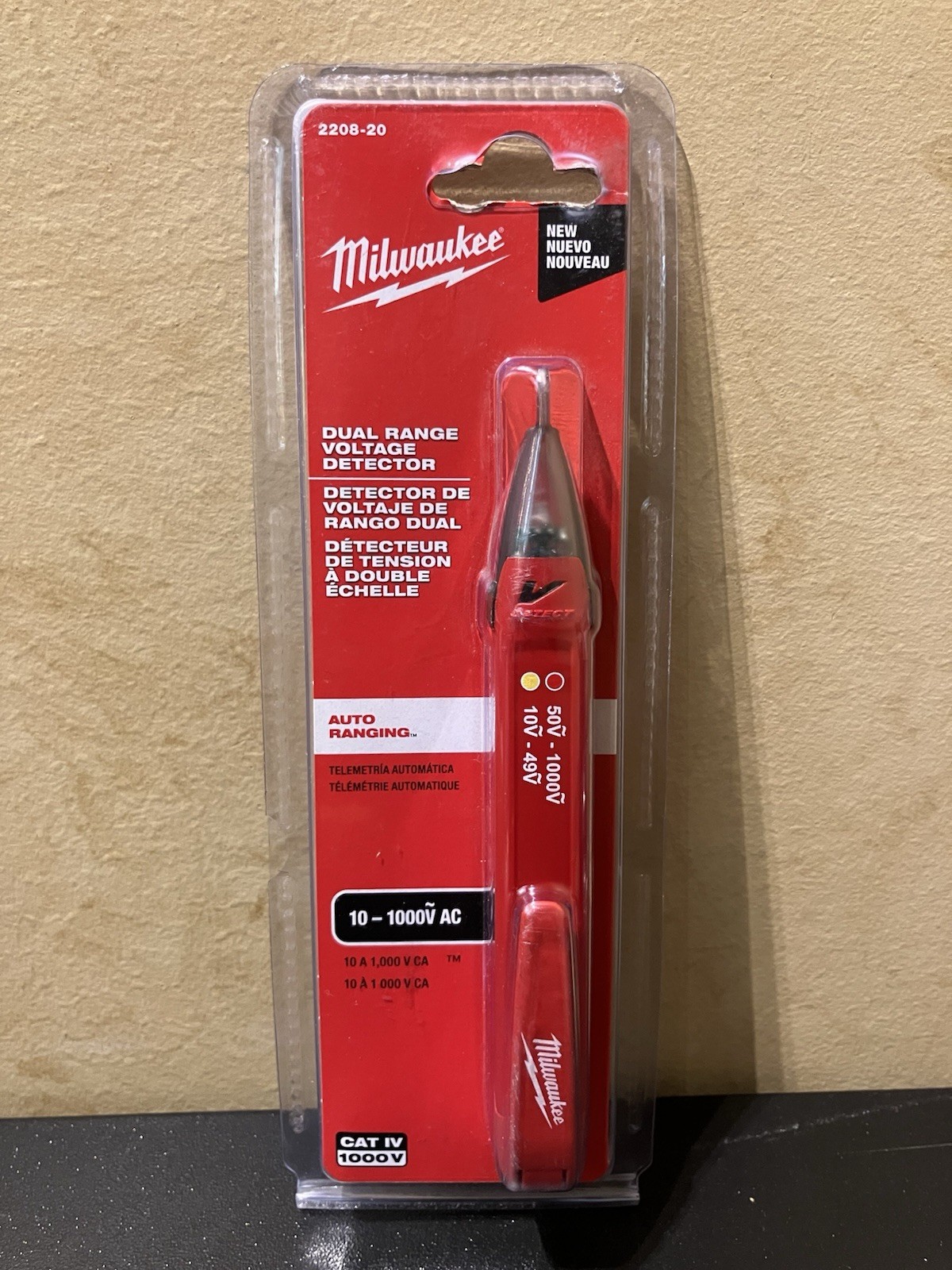 Milwaukee 2208-20 Dual Range Voltage Detector NEW+Fast SHIPPING