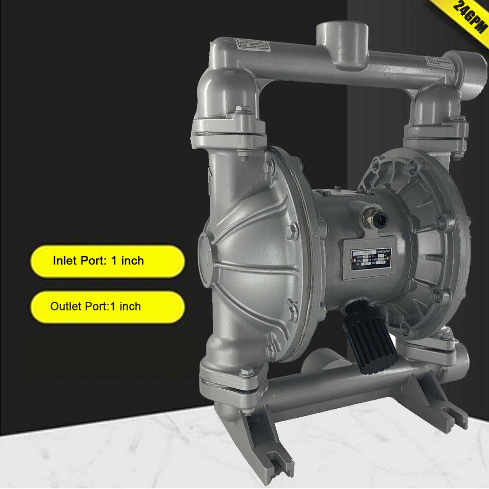 Air-operated Double Diaphragm Pump 24GPM Transfer Membrane Pump 1"Inlet/Outlet